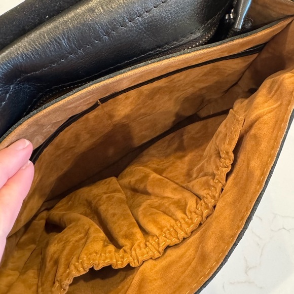 Patricia Nash Black Leather Crossbody Saddle Bag Adjustable Shoulder Strap - Picture 14 of 16